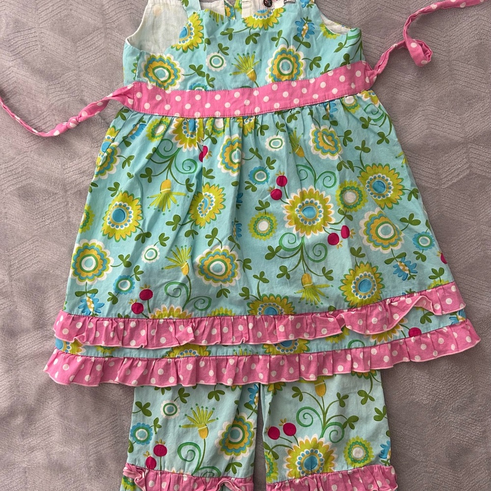 Smock Dot Kids Floral Dress